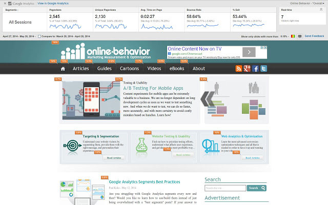 page analytics como se usa