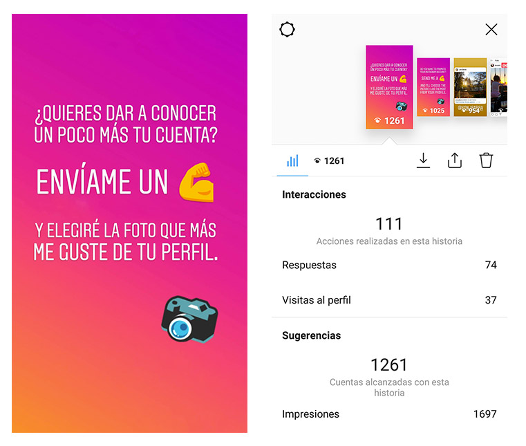 Promoción cuenta instagram