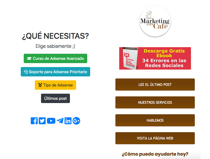 ejemplos de landings link en bio