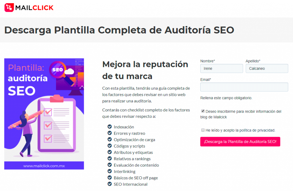 ejemplo contenido descargable