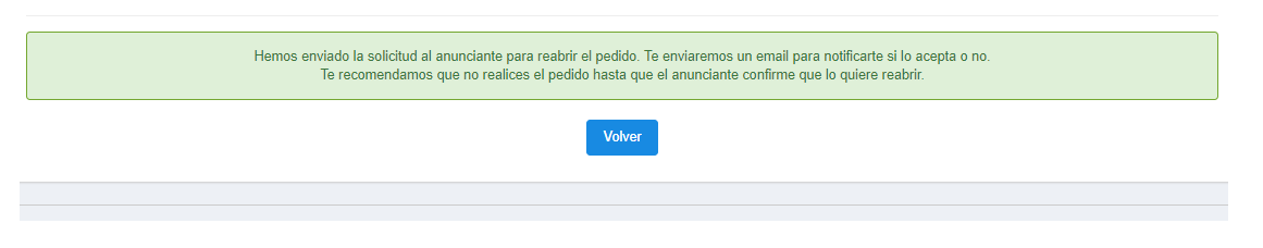mensaje reapertura solicitada