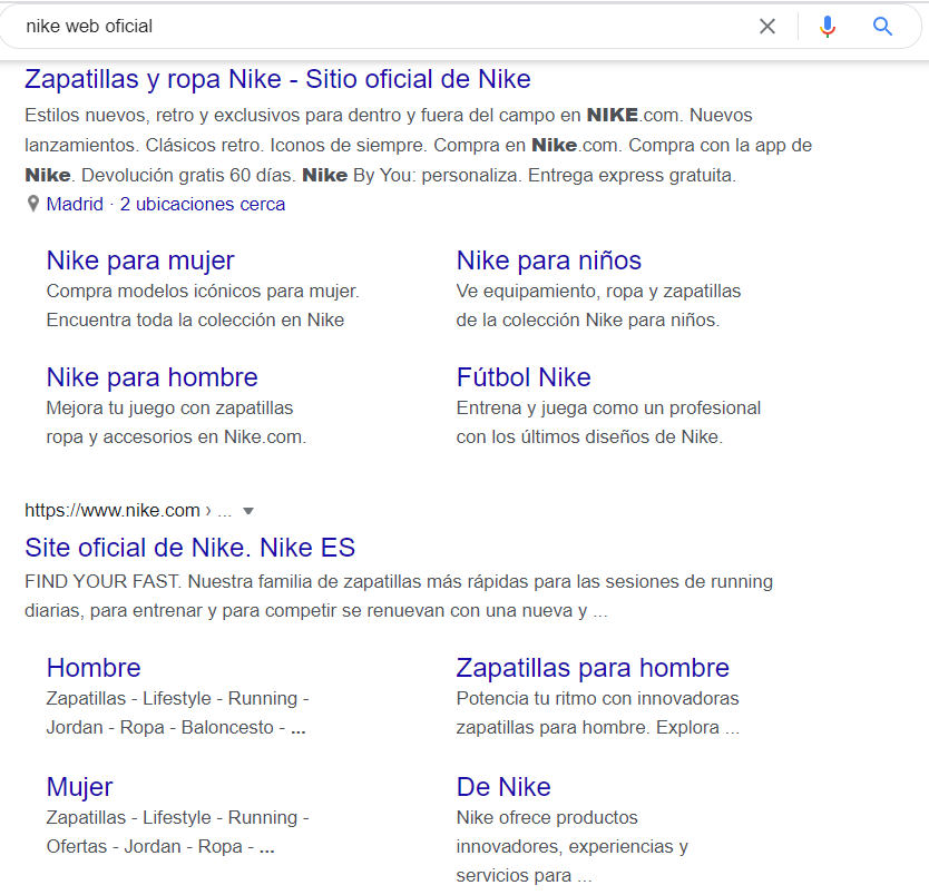 búsqueda mismo idioma que IP